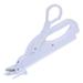 Fabric Leather Cloth Sewing Electric Scissors Multipurpose Handheld Cordless Cutter Tailor Scissor Shears with Protection Cover without Battery (White)