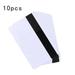 MANNYA Blank PVC Magnetic Stripe Card 2750 OE Hi-Co 3 Track Magnetic Card Support High Resistance for DIY Membership Card 10PCS