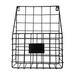 LongYTong Nordic Wrought Iron Storage Basket Magazine Newspaper Storage Rack Wall Mount Home Decoration Office Debris Storage Basket (Black)