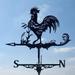 HOMEMAXS Weather Vane Wind Direction Indicator Decoration Rooster Model Weathervane Farmhouse Weather Vane