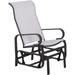 Patio Gliding Chair with Armrests Outdoor Swinging Chair with Smooth Rocking Arms and Lightweight Construction for Patio Backyard