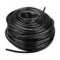 Small Diameter Irrigation Tube Rubber Pipe Plastic PVC Heavy Duty Flexible Industrial Agriculture Lawn Garden Water Irrigation Hose Black (50m / 164.0ft)