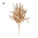 1Pcs Party Supplies DIY Accessories Home Decorations Faux Plant Gift Box Adornment Christmas Ornament Simulation Leaf Christmas Artificial Flower Artificial Plant Gold Silver 01