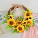 Bee Festival Room Decor Factory Support OEM&ODM Front Door Decorative Artificial Flower Wreath Ring For Spring/ Party Wedding And Home Decoration Decorations Wall Bedroom