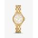 Michael Kors Mini Camille Pavé Gold-Tone Watch Gold One Size