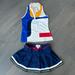 Adidas Skirts | Adidas By Pharrell Williams. Cute Tennis Set (2pcs). Size M | Color: Blue/White | Size: M