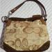 Coach Bags | Coach Suede Leather Canvas Handbag Chelsea | Color: Brown | Size: Os