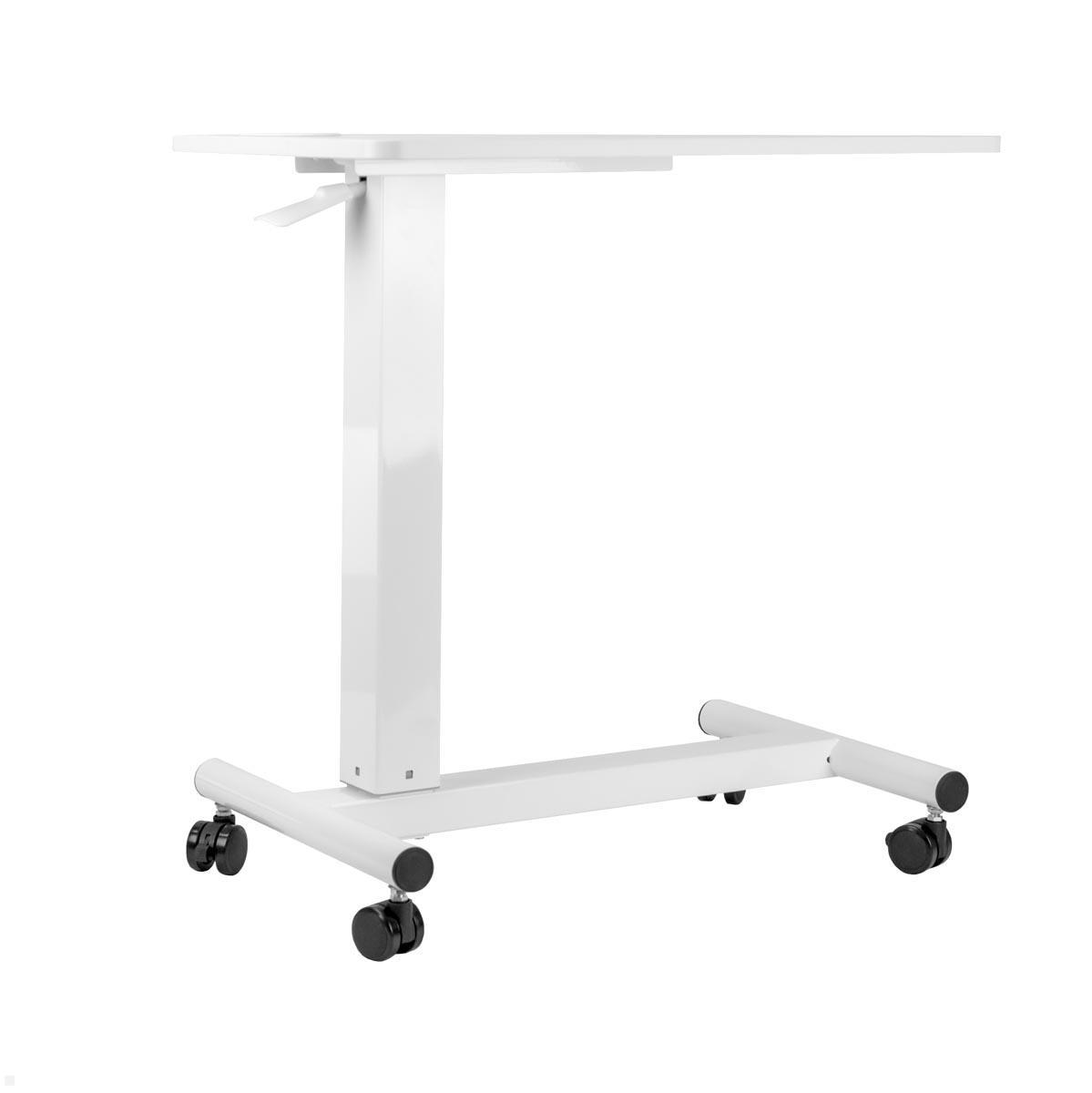 TecLines TST001W Rollbarer Steh Sitz Arbeitstisch, höhenverstellbar 710x400 mm Image