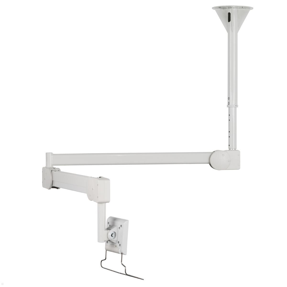 B-Tech BT7594 medizinische Monitor Deckenhalterung bis 28 Zoll, weiß Image
