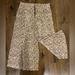 Anthropologie Pants & Jumpsuits | Anthropologie Size Xl Animal Print Split Skirt Nwt | Color: Brown/Cream | Size: Xl