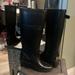 Michael Kors Shoes | 1 Hour Sale. Kors Michael Kors, Black Rain Boots, Tall Wedge Style, Size 6 | Color: Black | Size: 6