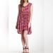 Free People Dresses | Free People Take Me To Thailand Mini Babydoll Dress Size Xs In Pink | Color: Pink/Purple | Size: Xs
