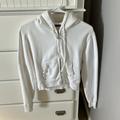Brandy Melville Jackets & Coats | Brandy Melville Zip Up | Color: White | Size: S