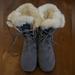 The North Face Shoes | Ladies The North Face Blue Suede Fur Lined Snow Boots | Color: Blue | Size: 9