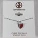 Giani Bernini Jewelry | New Giani Bernini .925 Sterling Red Enamel Cubic Zirconia Heart Necklace $60 | Color: Red/Silver | Size: Os