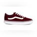Vans Shoes | Burgundy And White Vans - Worn Once - 6.5y/8w | Color: Purple/Red | Size: 6.5g