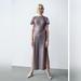Zara Dresses | New Zara Sequin Dress Size L Silver | Color: Silver | Size: L