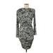 Alexia Admor Casual Dress: Green Baroque Print Dresses - Women's Size Small