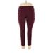 Nine West Leggings: Burgundy Bottoms - Women's Size 2X-Large