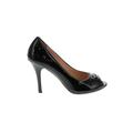 Cole Haan Nike Heels: Slip-on Stilleto Cocktail Black Solid Shoes - Women's Size 8 1/2 - Peep Toe