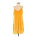 Trafaluc by Zara Casual Dress - Slip dress: Yellow Dresses - Women's Size X-Small