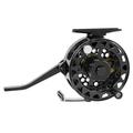 Semi-Automatic Fly Reel with Adjustable Drag Quick Spool Removal Made of CNC Machined Aluminum for Freshwater Lake River Trout Fly Fishing