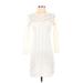 ASOS Casual Dress - Sweater Dress: Ivory Dresses - Women's Size 4