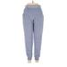 Como Blu Sweatpants - High Rise: Blue Activewear - Women's Size Medium