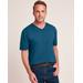 Blair Men's John Blair Everyday Jersey Knit Short-Sleeve Pocket V-Neck Tee - Blue - 4XL