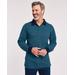 Blair Men's John Blair Long-Sleeve Piqué Polo - Blue - LGE