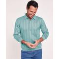 Blair Men's John Blair Long-Sleeve Tonal Polo Shirt - Blue - XL