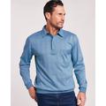 Blair Men's John Blair Long-Sleeve Tonal Polo Shirt - Blue - S