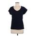 Joe Fresh Short Sleeve T-Shirt: Blue Tops - Women's Size Medium