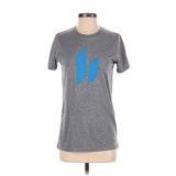 Hylete Active T-Shirt: Gray Chevron/Herringbone Activewear - Women's Size Small