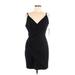 Gianni Bini Casual Dress - Sheath V Neck Sleeveless: Black Print Dresses - New - Women's Size 8