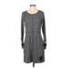 The Limited Casual Dress - Sweater Dress: Gray Marled Dresses - Women's Size Small