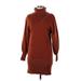 Marissa Webb Collective Casual Dress - Sweater Dress: Brown Dresses - Women's Size Small