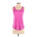 Nike Active Tank Top: Pink Color Block Activewear - Women's Size Small