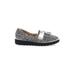 Naturalizer Flats: Slip-on Wedge Casual Silver Shoes - Women's Size 7 - Almond Toe