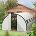 Outsunny 118" W x 236.25" D Greenhouse Polyethylene Film in Gray | 78.75 H x 236.25 W x 118 D in | Wayfair 84H-033V00WT