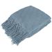 Pavilia Soft Knitted Throw Blanket for Couch, Light Pink, 50x60, Polyester in Blue | 60 H x 50 W in | Wayfair P-B3018-BL02