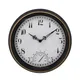 Horloge rétro étanche de 12 pouces avec thermomètre ornement d'affichage numérique pour décoration