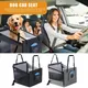 Siège de voiture pliable pour chien couverture de siège de voiture hamac réglable avec poche de