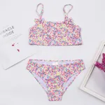 2-8 ans enfants filles maillot de bain enfants imprimer nœud déco Bikini ensemble été bébé enfants