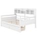 Red Barrel Studio® Pren Daybed w/ Bedside Shelves & Two Drawers, Wood | 49.4 H x 57.1 W x 79.1 D in | Wayfair 0CAB28C1E065495684FD6182EDF86153