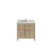 Hokku Designs Hilmont 36" Single Bathroom Vanity Set Quartz Top, Wood in Brown | 36 H x 36 W x 22 D in | Wayfair B4408AC5CE6C4BC78878A0F69261EB77