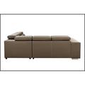 Brown Sectional - Latitude Run® 105" Sectional Sofa w/ Adjustable Headrest, Sleeper Sectional Pull Out Couch Bed w/ Storage Ottoman & 2 Stools Faux | Wayfair