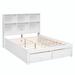 Red Barrel Studio® Idhika Solid Wood+MDF Platform Storage Bed Wood in Brown/White | 48.2 H x 55 W x 84.8 D in | Wayfair