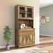 Millwood Pines Tiaura Wine Cabinet For Living Room, Dining Room Wood in Brown | 71.46 H x 15.75 W x 31.5 D in | Wayfair