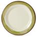 G.E.T. 10.5" Heavy-Duty Wide Rim Melamine Plastic Dinner Plate Set of 12 Melamine in Green/White | 10.5 W in | Wayfair WP-10-DI-KNG